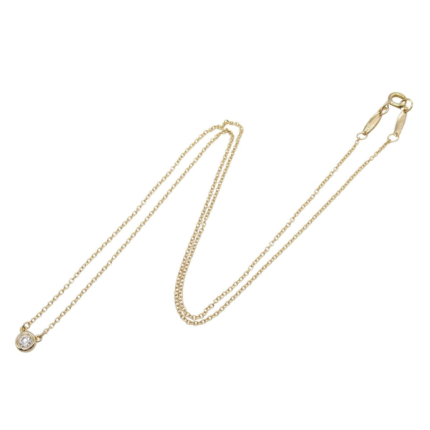 TIFFANY & CO. By the Yard Necklace in 18K Pink Gold with Diamonds