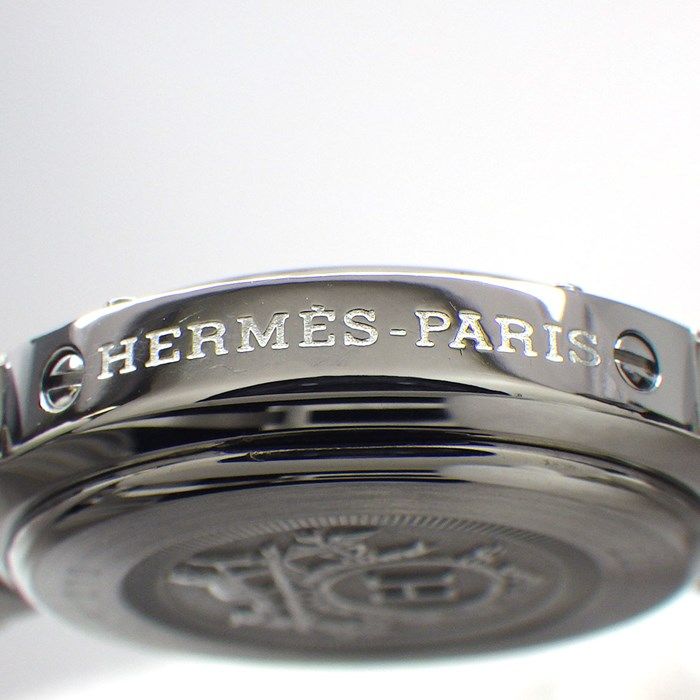 HERMES Clipper CL4.210 Pink Shell Dial Quartz Watch