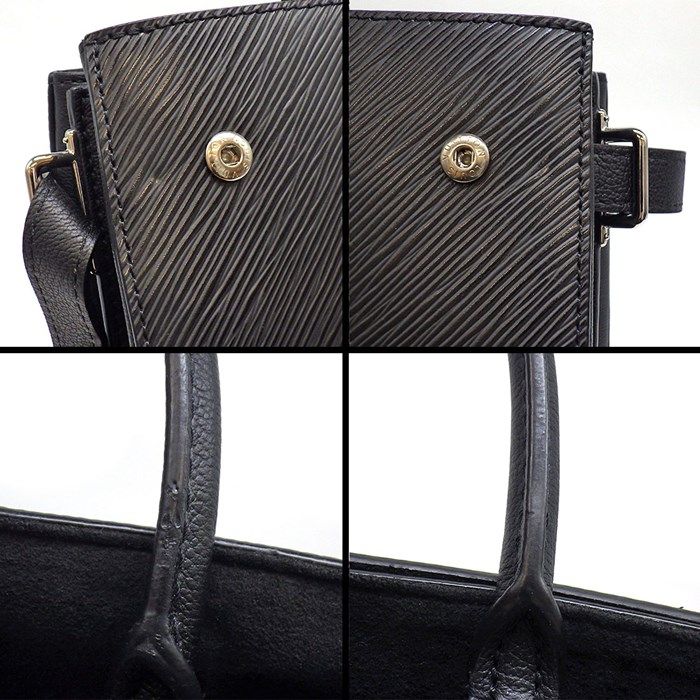 Louis Vuitton Twist Tote Handbag in Noir Epi Leather - M54810