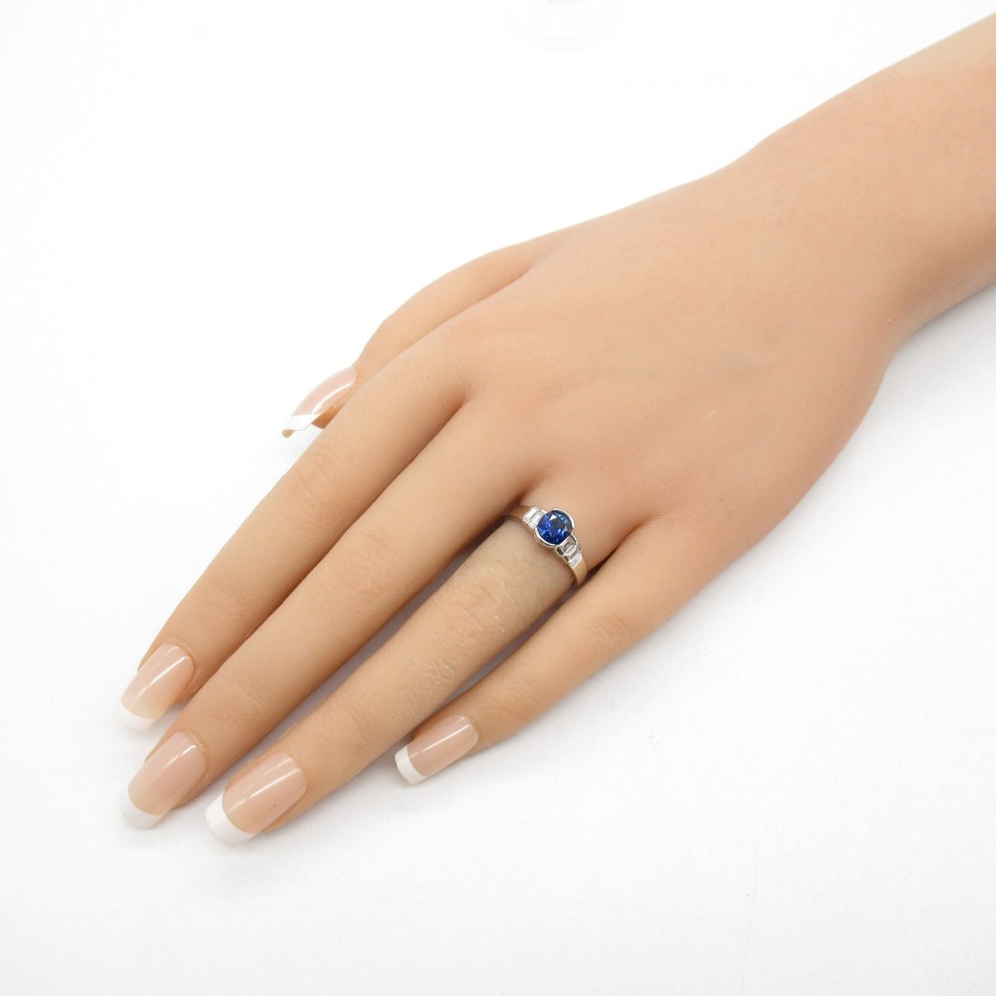 Exquisite Sapphire & Diamond Ring in Platinum - #11