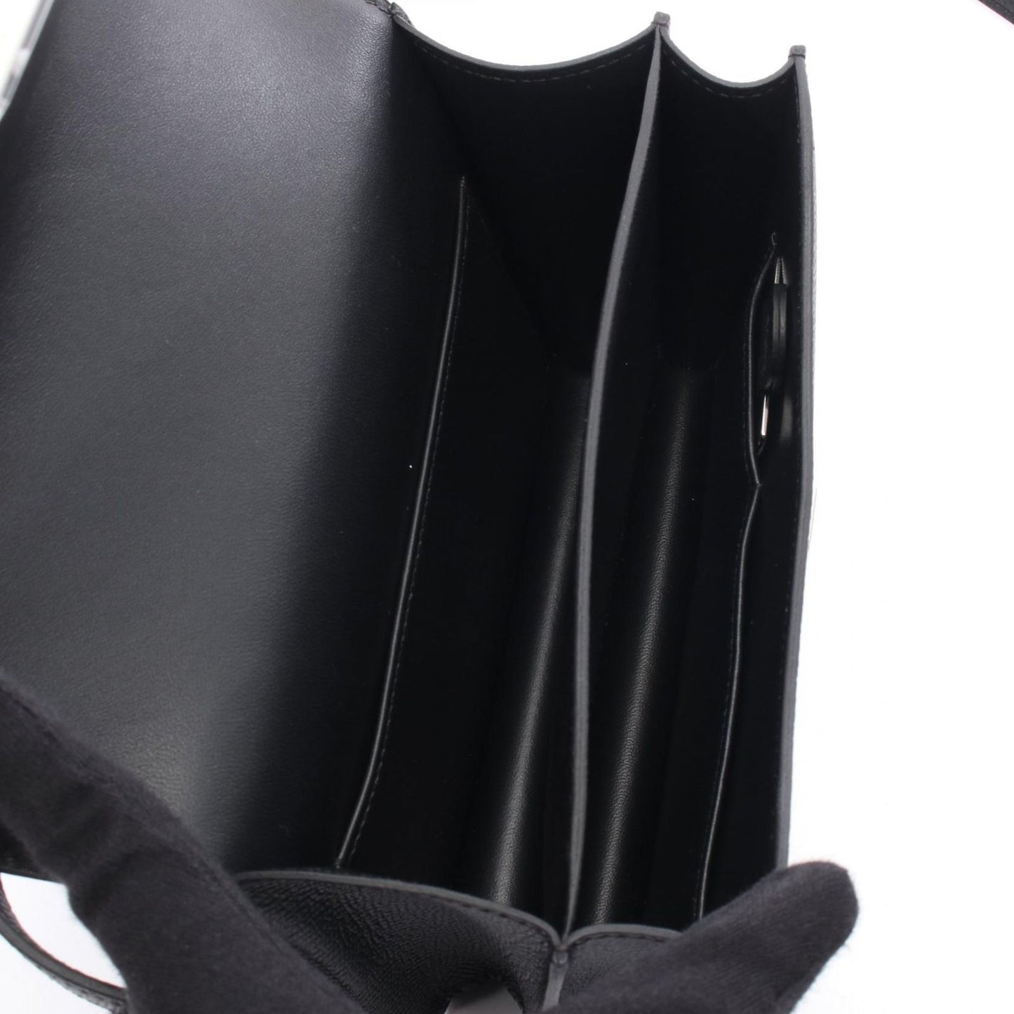 HERMES Constance 3 Mini Miroir Black Leather Shoulder Bag