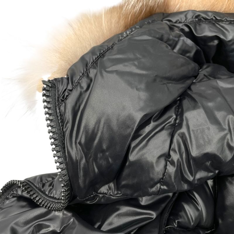 Moncler FULMAR Black Nylon Down Coat - Women's Luxury Outerwear