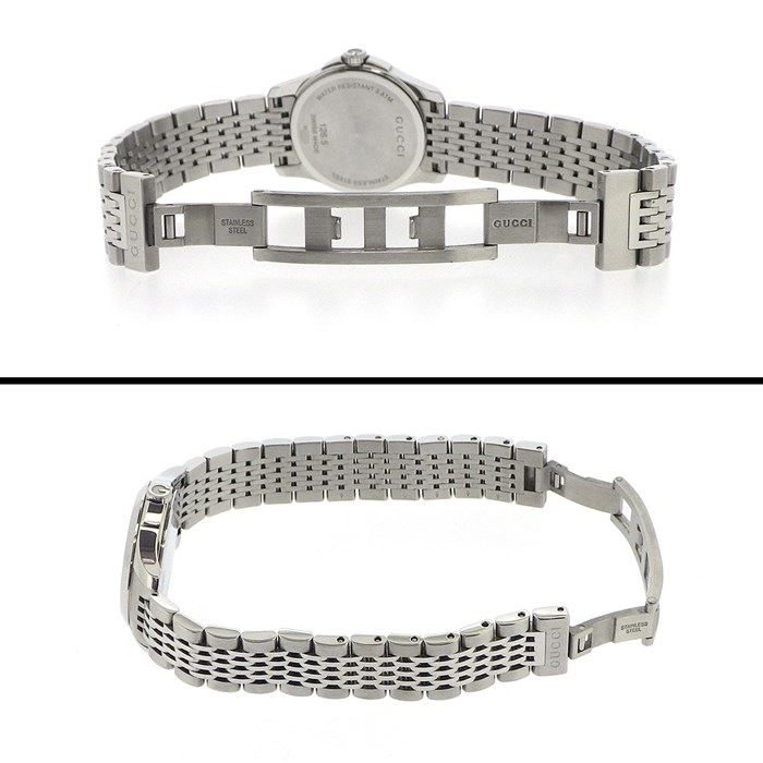 GUCCI G-Timeless 126.5 Quartz Watch with Diamond Indices