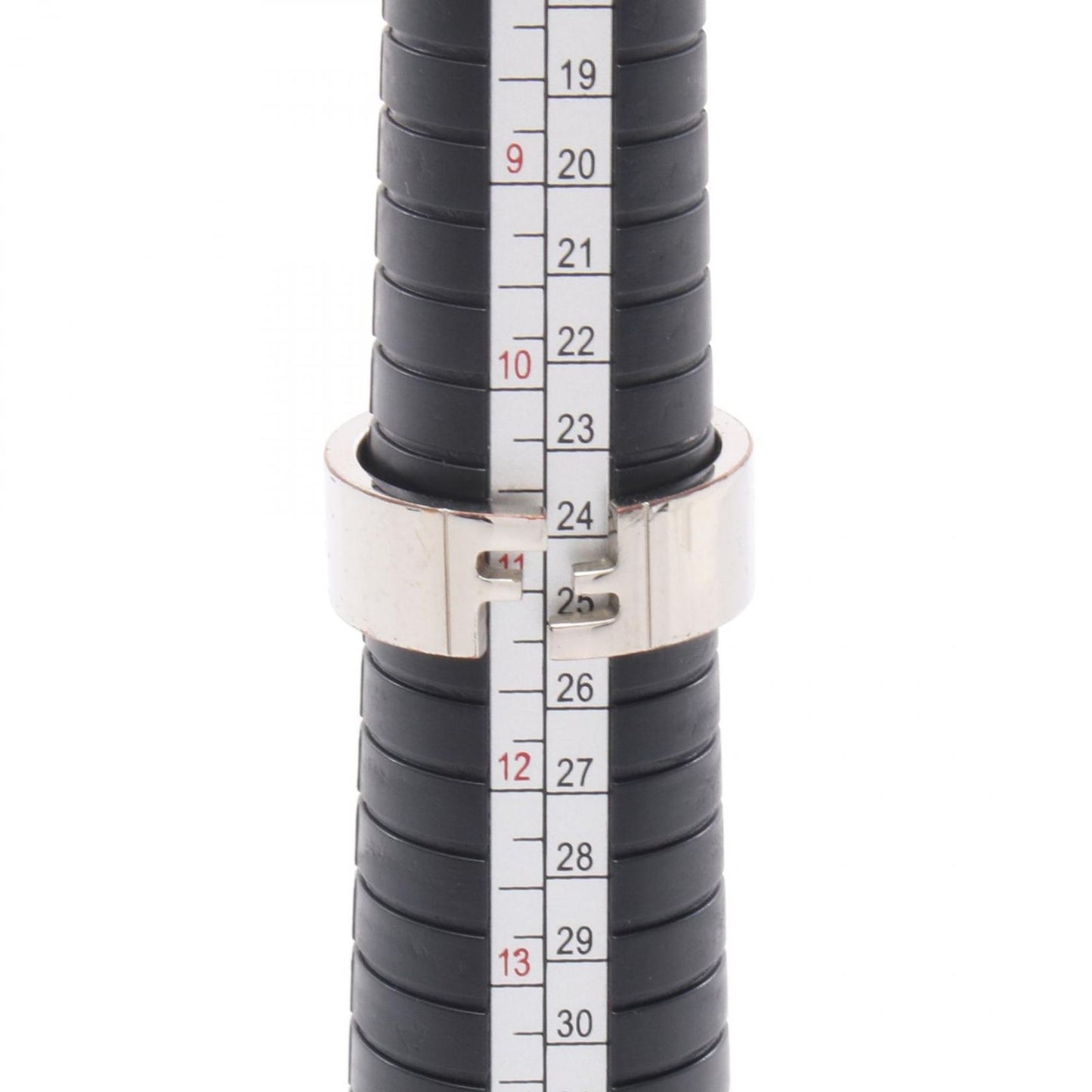 FENDI FF Logo Ring in Stainless Steel - Size 24.5