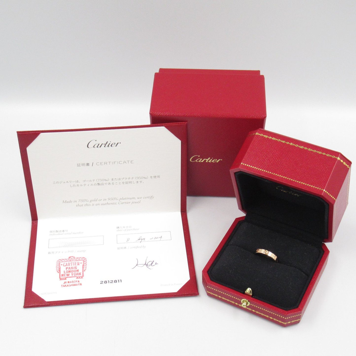 Cartier Mini Love Ring in 18K Pink Gold - Timeless Elegance