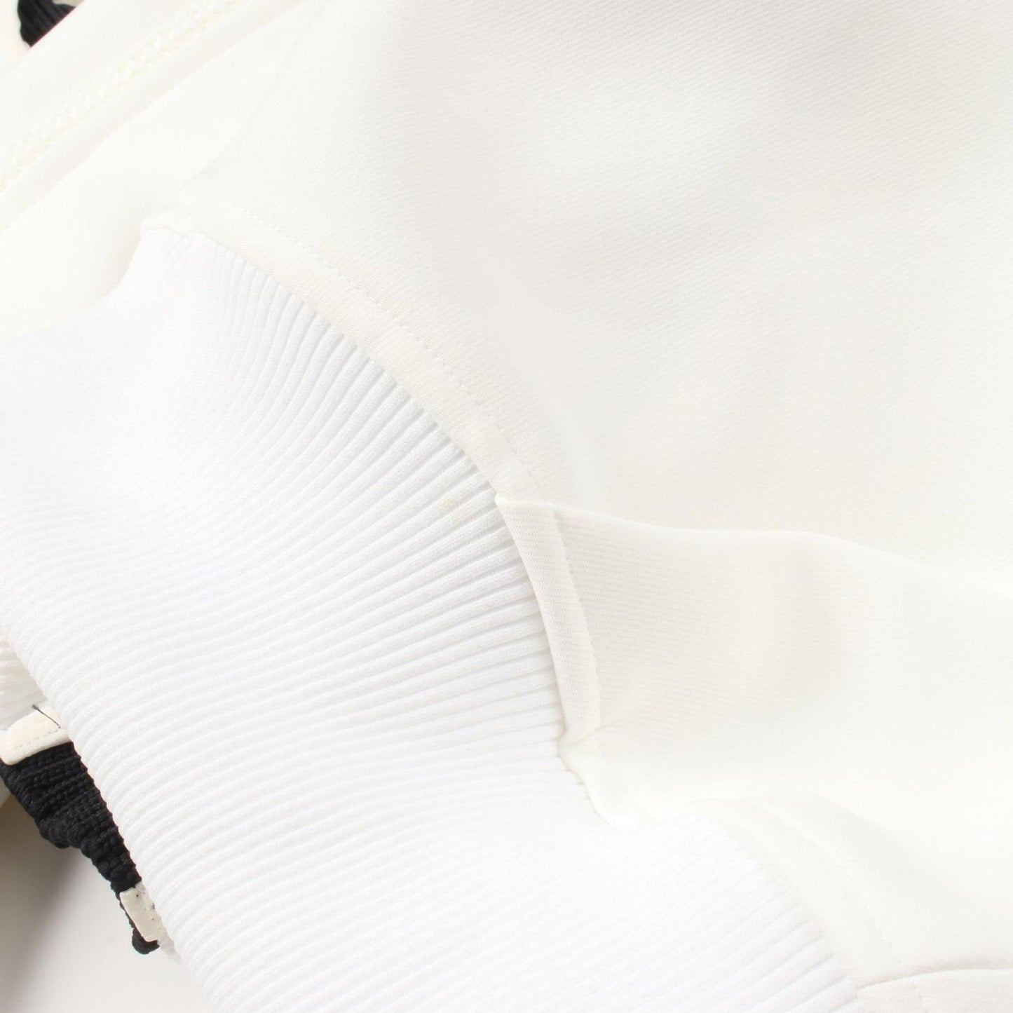 Sacai Technical Jersey Blouson - Exquisite White & Black Jacket