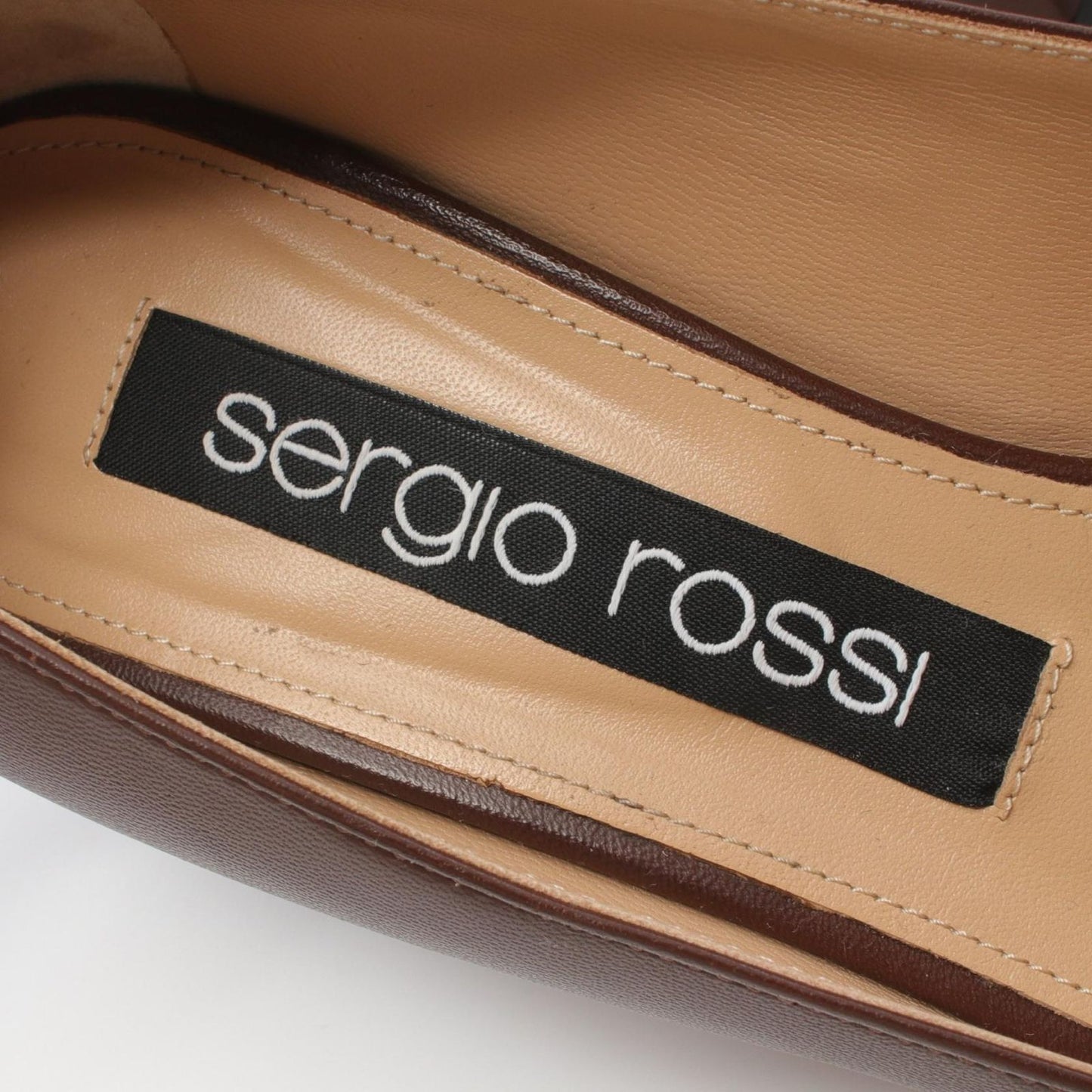 Sergio Rossi Brown Leather Pumps - Timeless Elegance