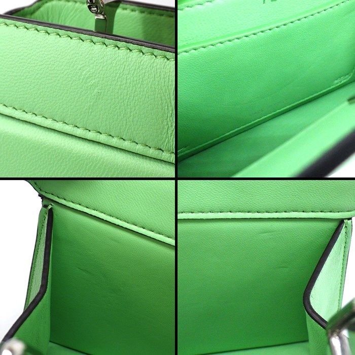 Fendi Peekaboo I See You Petite Handbag in Green Nappa Leather