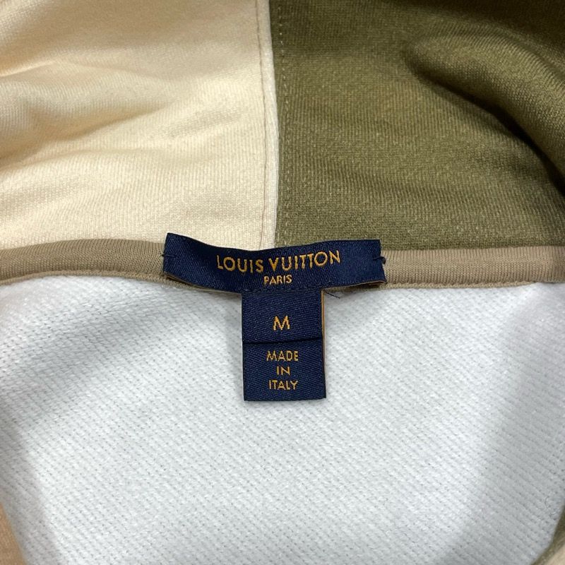 Louis Vuitton LV Circle Logo Sweatshirt Hoodie - Beige Cotton M