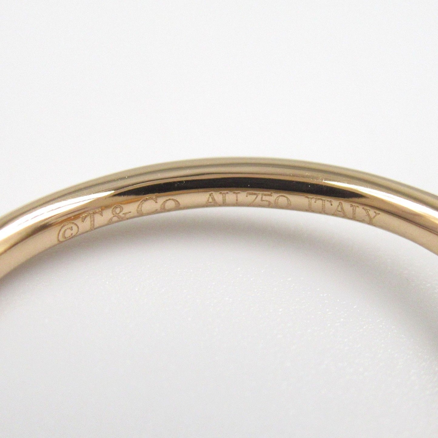 TIFFANY & CO T Wire Diamond Ring in 18K Pink Gold - Size 9