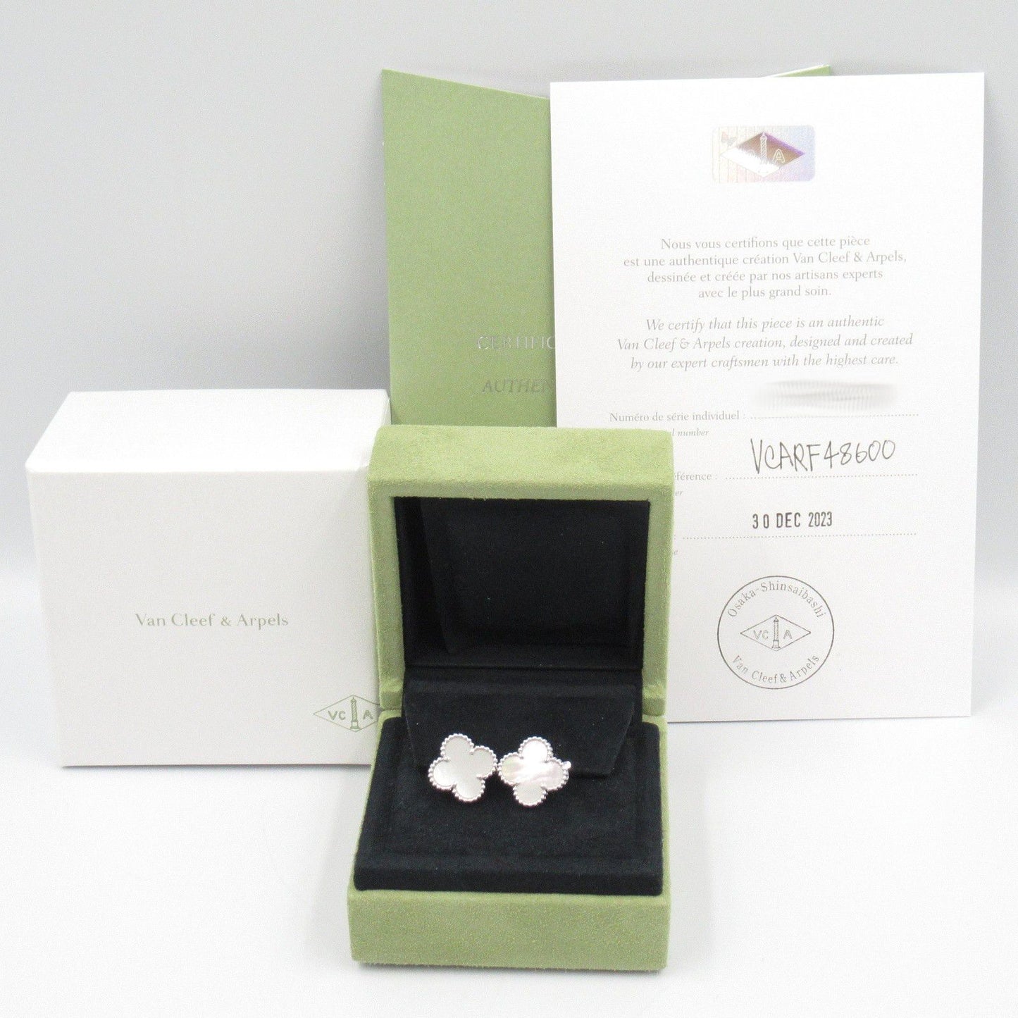 Van Cleef & Arpels Vintage Alhambra Mother of Pearl Earrings