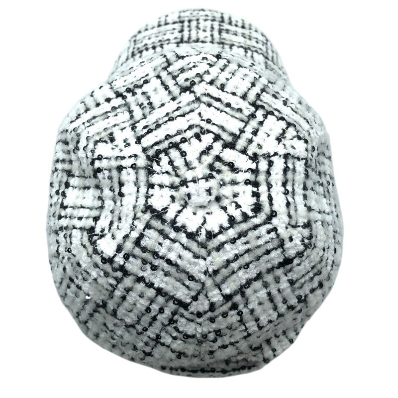 CHANEL Tweed Baseball Cap in White - Exquisite Cotton Craftsmanship