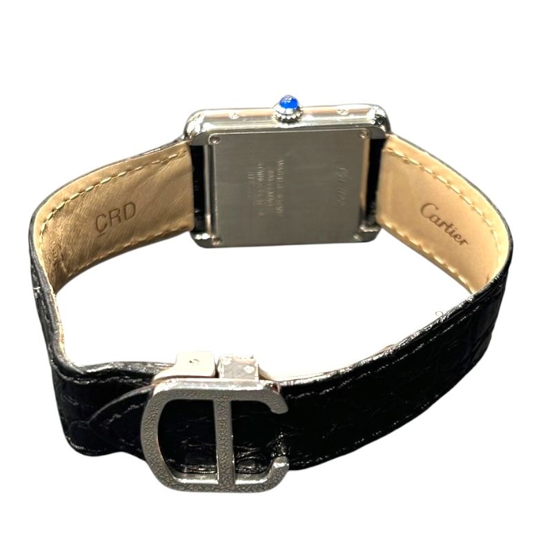 Cartier Tank Solo SM W520005 - Elegant Silver Dial Quartz Watch