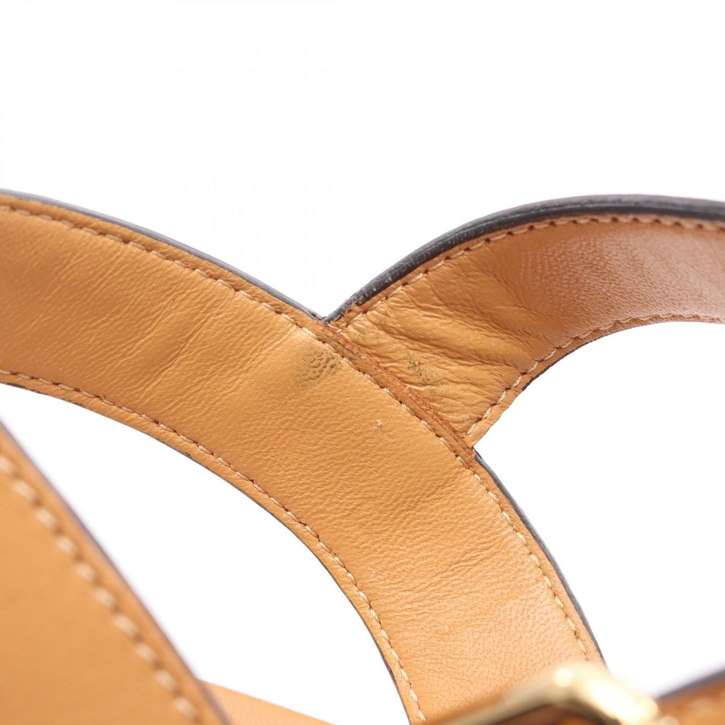 Louis Vuitton Starboard Line Wedge Sandals - Elegant Beige Leather