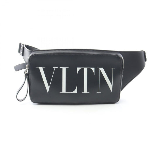 Valentino Garavani VLTN Smooth Leather Belt Bag - Black