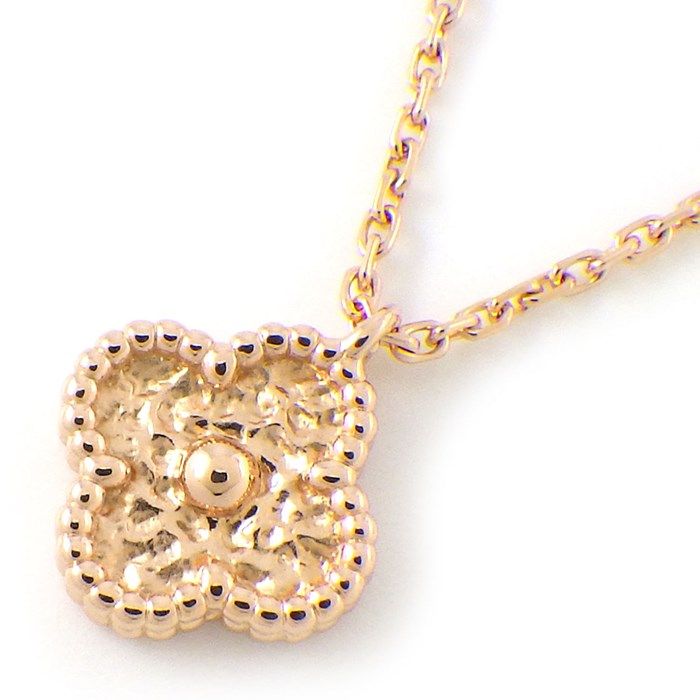 Van Cleef & Arpels Sweet Alhambra Necklace in K18 Pink Gold