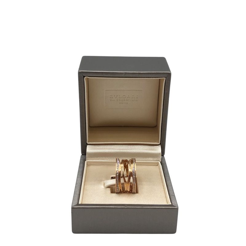 BVLGARI B.zero1 Legend Diamond Ring in K18 Pink Gold