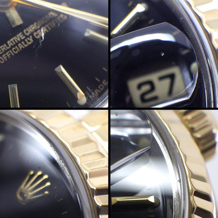 Rolex Datejust 79173 - 2000, Fluted Bezel, Black Dial, Jubilee Bracelet