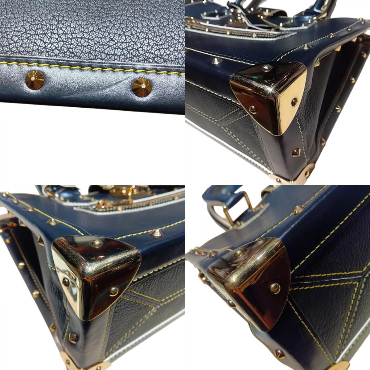 Louis Vuitton Fabuleux M91812 Black & Gold Hardware Handbag