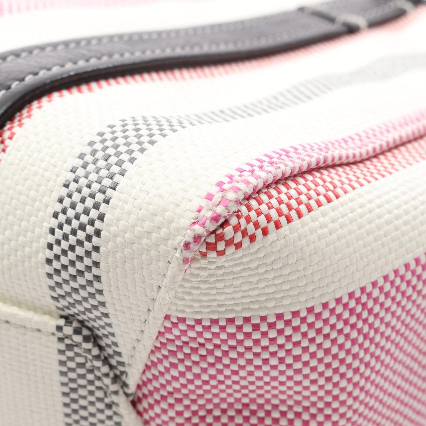 BALENCIAGA Barbès Small Handbag in Black/White/Pink Leather
