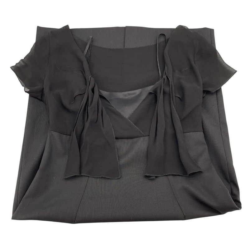 Max Mara Black Wool Design Camisole Dress - Timeless Elegance