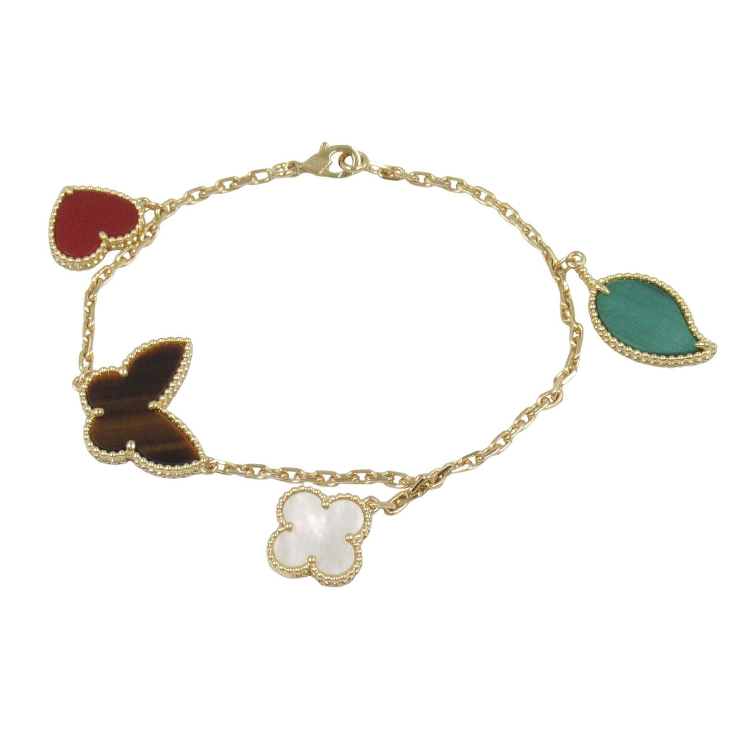 Van Cleef & Arpels Lucky Alhambra 4-Motif Bracelet in Yellow Gold