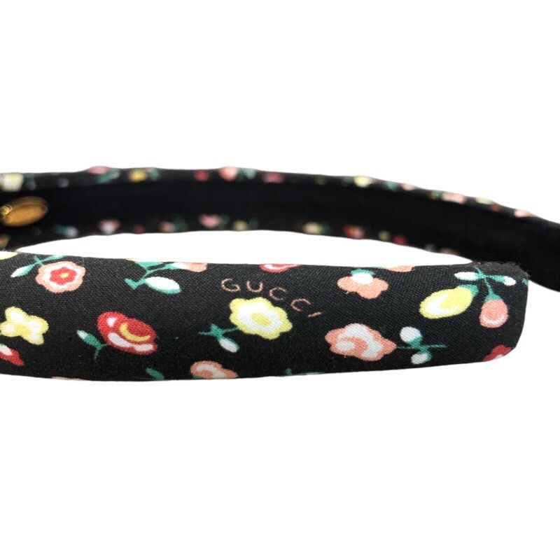 GUCCI Black Cotton Flower Headband - Exclusive LIBERTY Collaboration