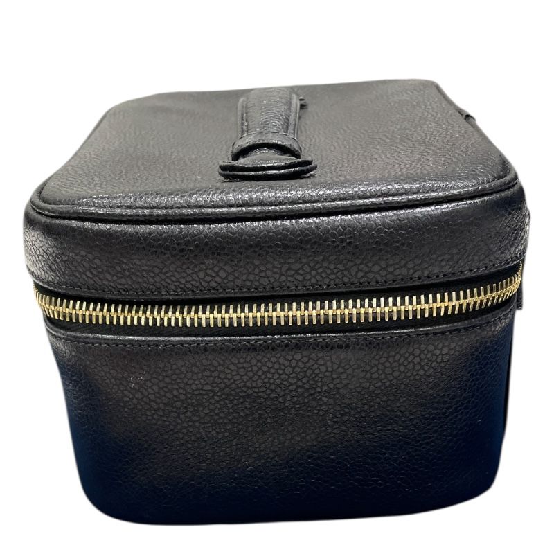 CHANEL Coco Mark Vanity Bag A01997 - Black Caviar with Gold Hardware