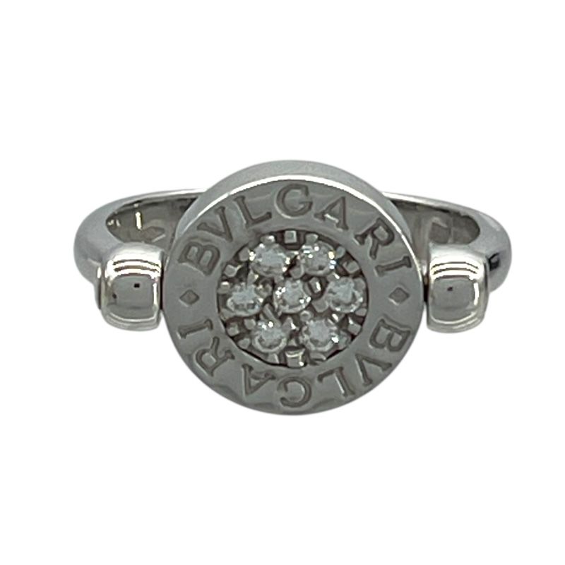 BVLGARI B.zero1 Flip Ring in 750WG - Exquisite Silver Jewelry