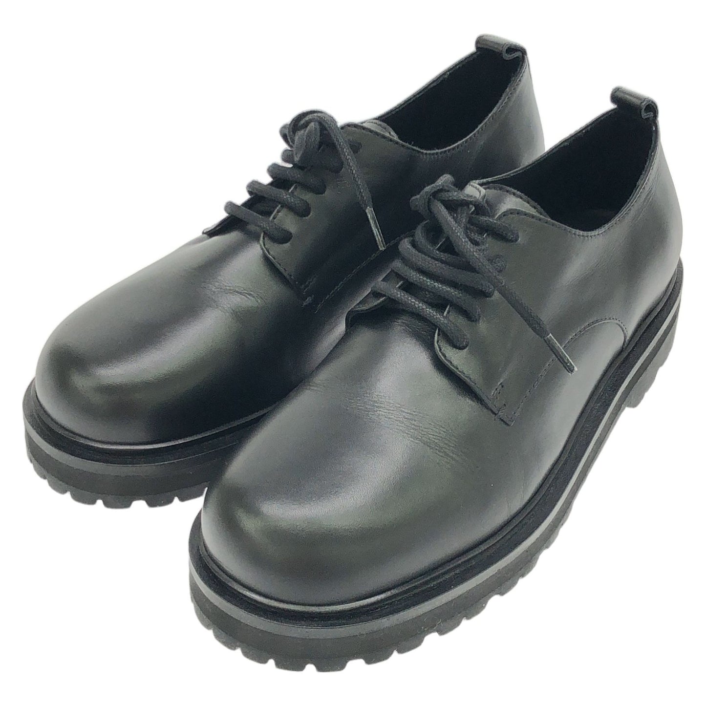 STUDIO NICHOLSON Black Leather Casual Shoes - Unisex Elegance