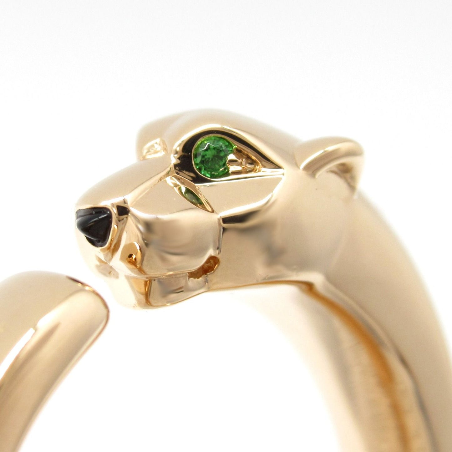 Cartier Panthère Ring with Tsavorite and Onyx in 18K Pink Gold