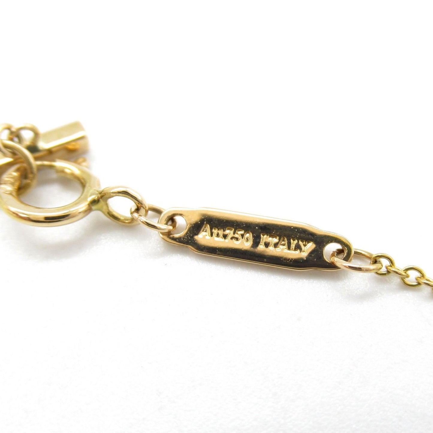 TIFFANY & CO T Smile Mini Diamond Necklace in 18K Yellow Gold