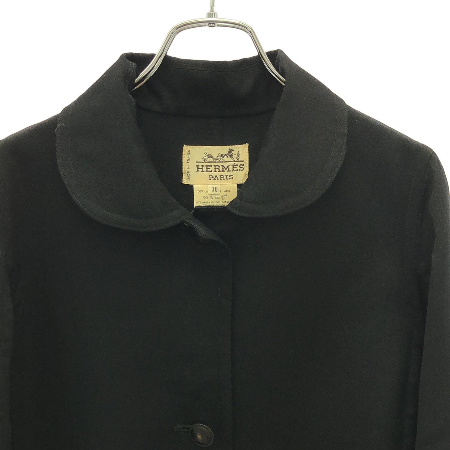 HERMES Women's Wool Jacket - Timeless Elegance in Black