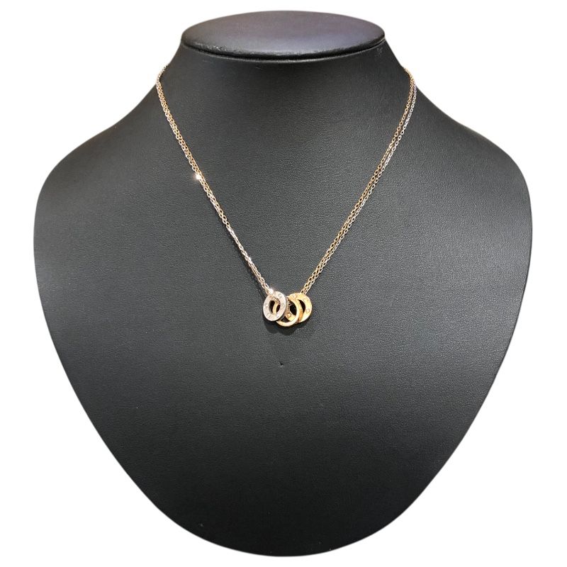 Cartier Love Circle Necklace in K18PG with Diamonds
