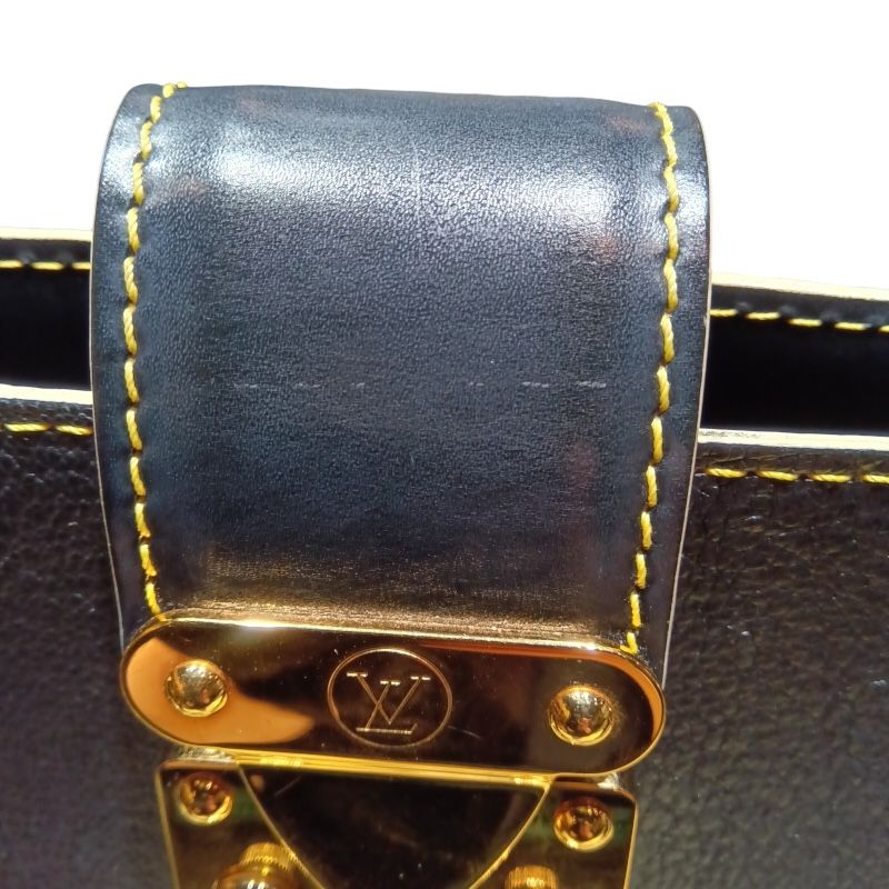 Louis Vuitton Fabuleux M91812 Black & Gold Hardware Handbag