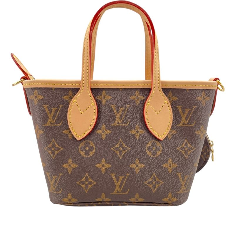 Louis Vuitton Neverfull BB in Brown/Rose Peony Monogram Canvas