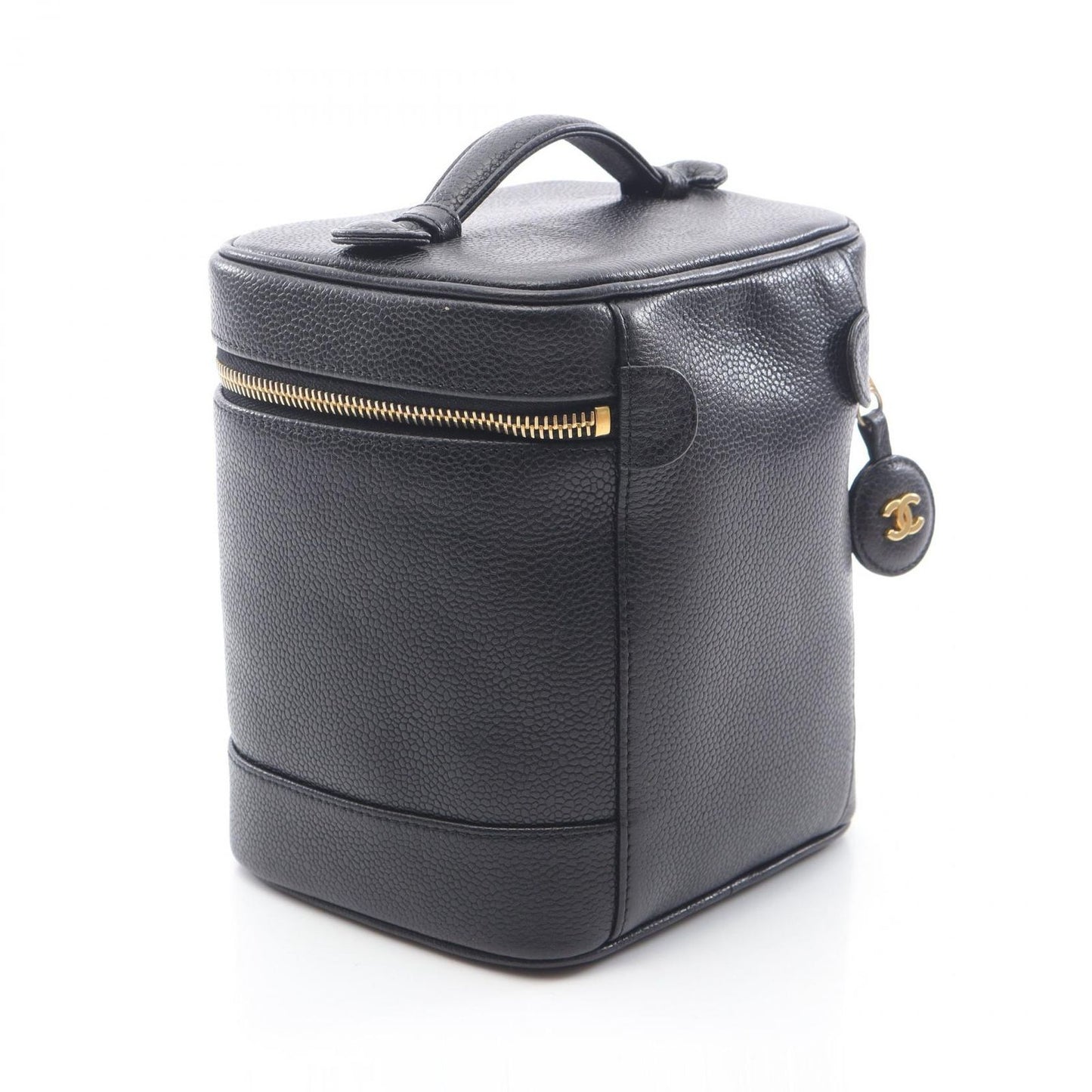 CHANEL Coco Mark Vanity Handbag in Black Leather - Timeless Elegance