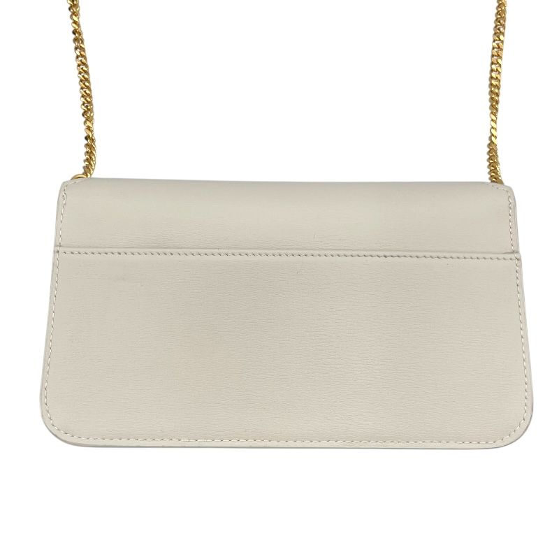 Saint Laurent White Leather Shoulder Bag - Iconic Elegance