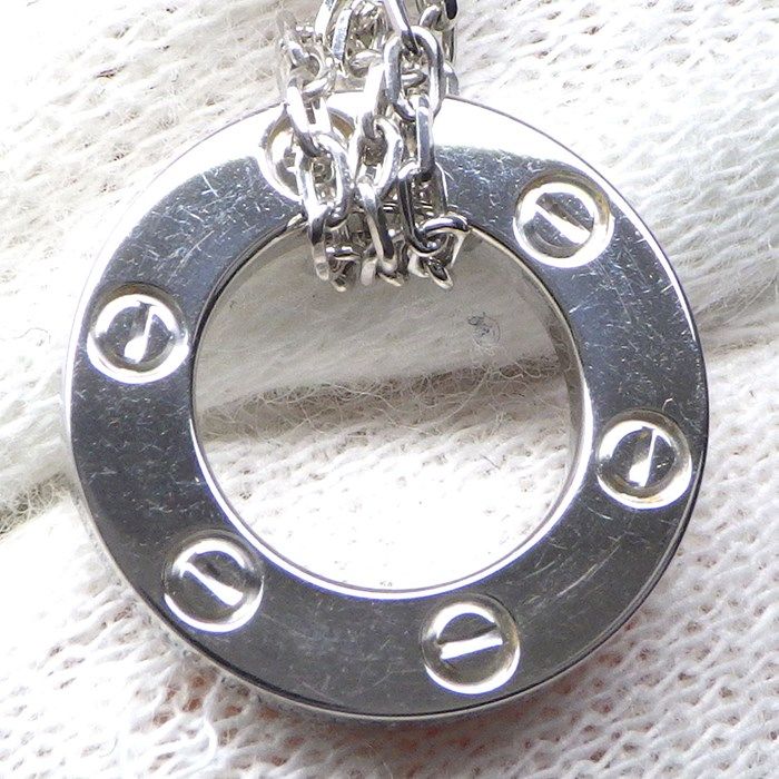 Cartier Love Necklace B7219400 with Diamonds in K18 White Gold