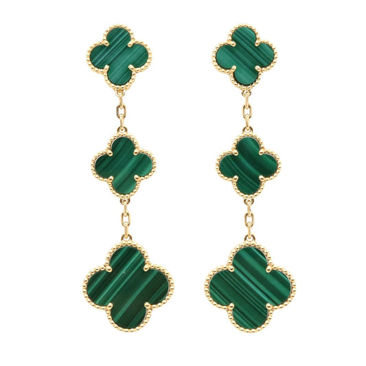 Van Cleef & Arpels Magic Alhambra 3-Piece Earrings in Yellow Gold