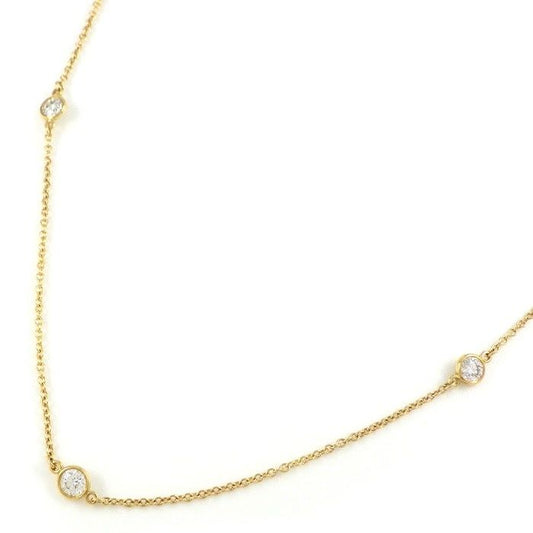 Tiffany & Co. By The Yard Necklace with 0.13ct Diamonds in 18K Yellow Gold