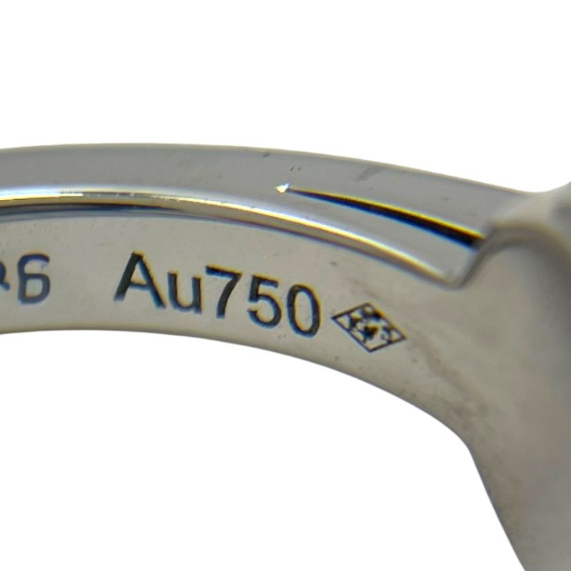 Cartier Agrafe Diamond Ring in Au750 - Exquisite Silver Elegance