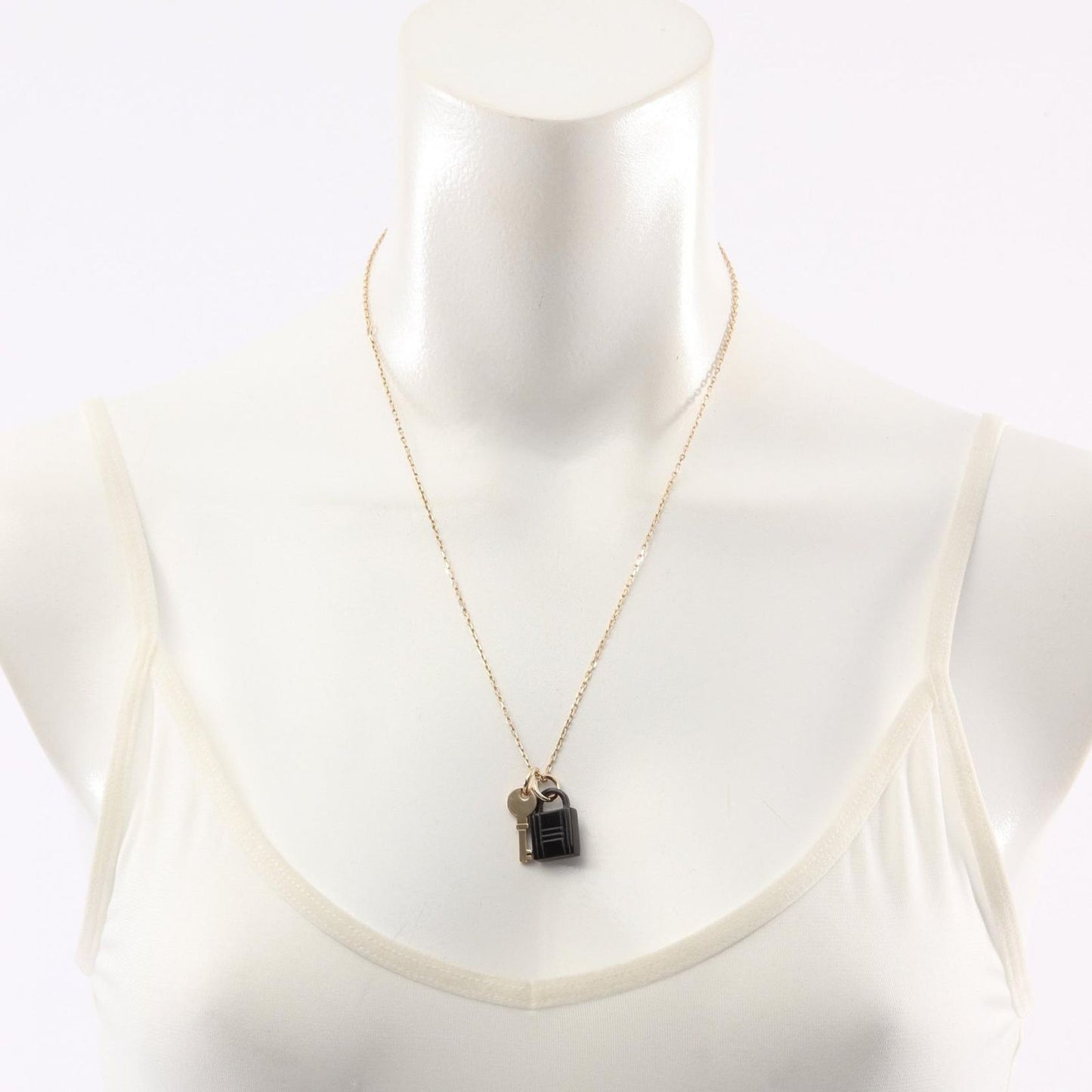 HERMES Amulet Padlock PM Necklace in Gold Plated - Exquisite Craftsmanship