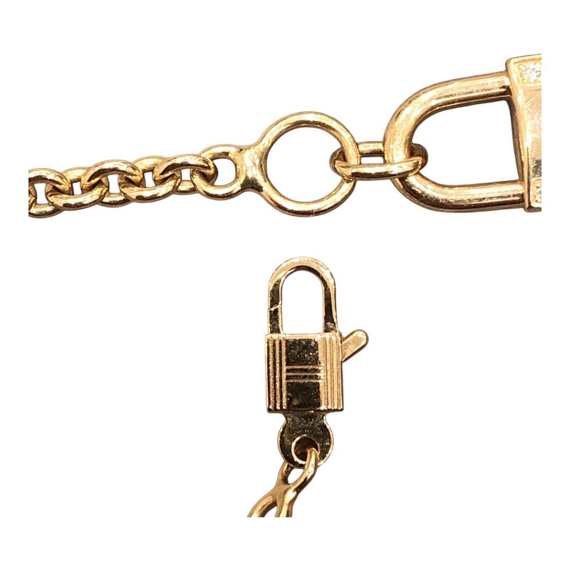 HERMES Kelly Cadena Bracelet in 750 Pink Gold - Exquisite Luxury