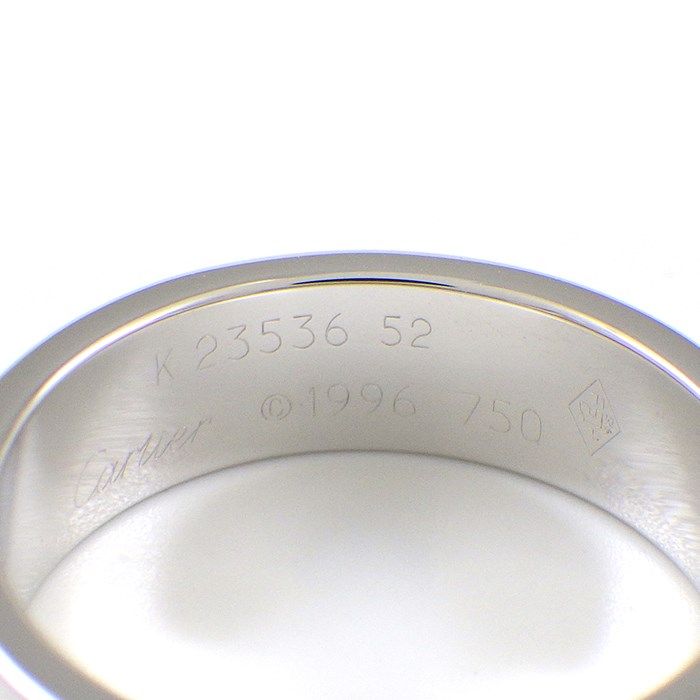 Cartier Love Ring Classic Model MM in K18 White Gold - Size 11.5