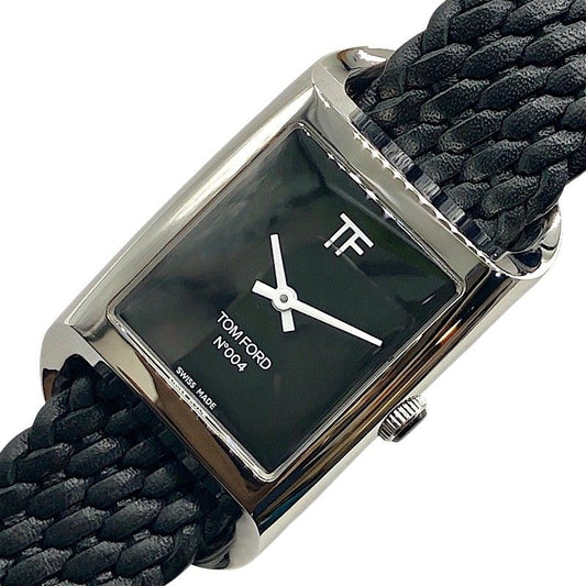 TOM FORD N.004 Black & Silver Ladies Quartz Watch - Pristine Condition