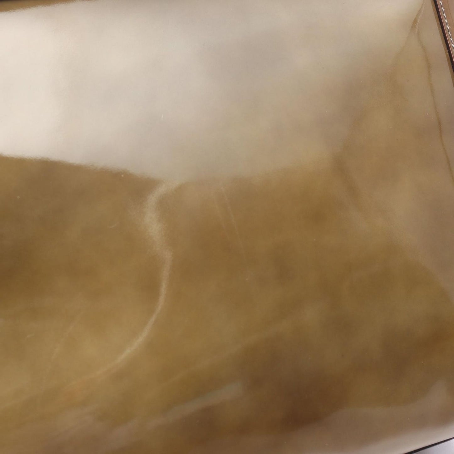 Salvatore Ferragamo Olive Enamel Handbag - Timeless Elegance