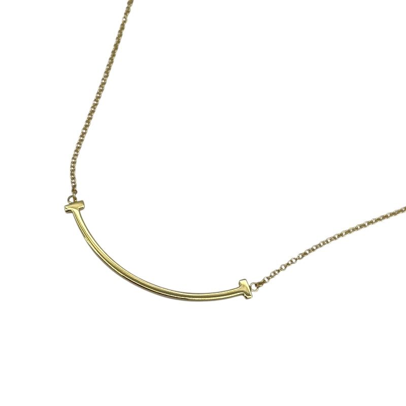 Tiffany & Co. T Smile Small Necklace in 750YG Gold