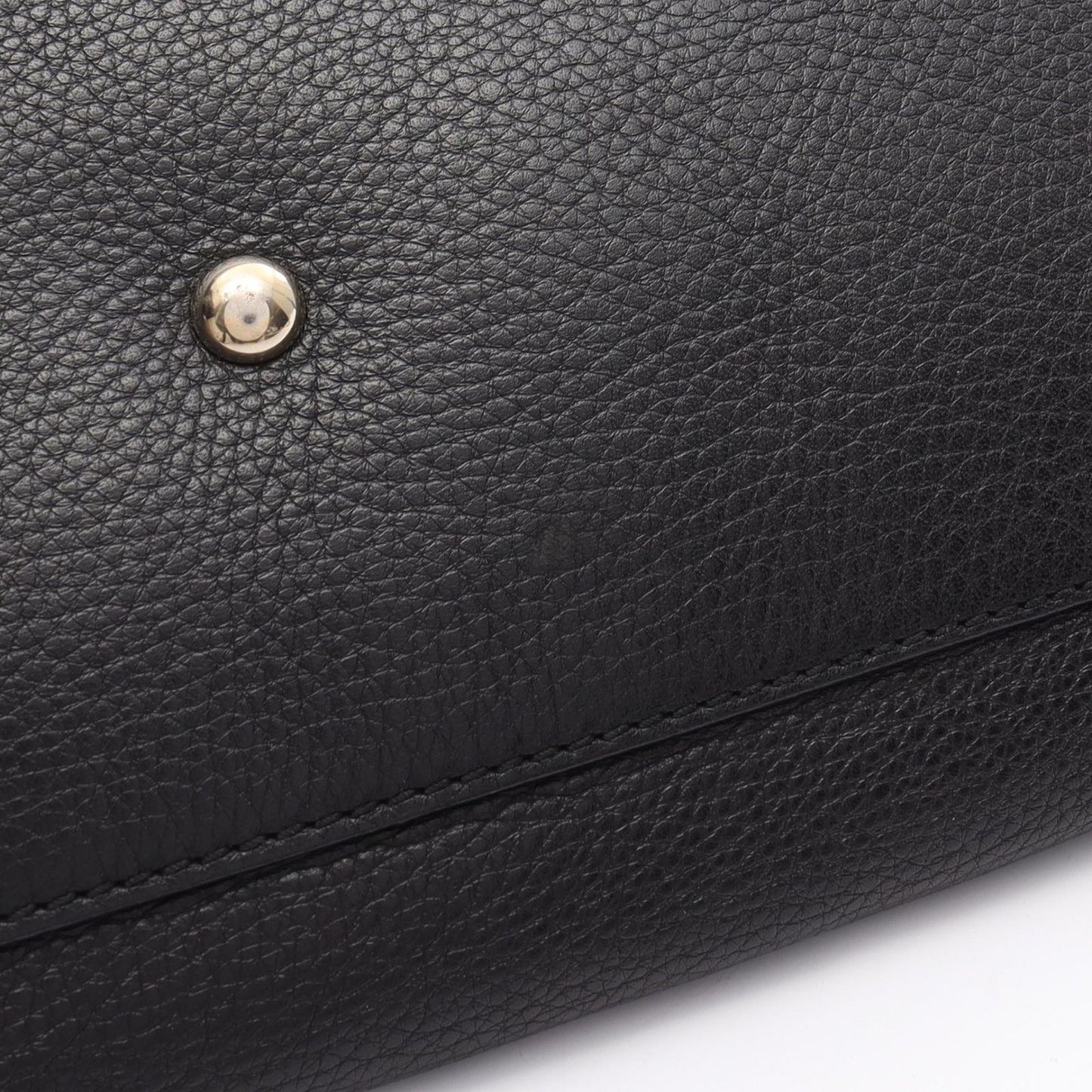 GUCCI Soho Seralius Interlocking G Tote Bag - Black Leather