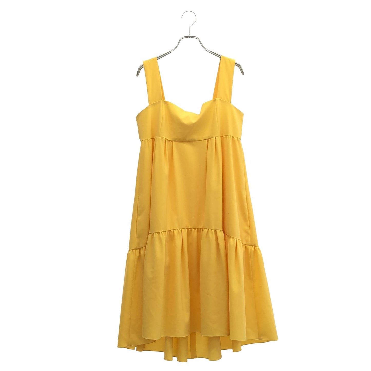 FOXEY NEW YORK Elegant Yellow Strap Dress - Timeless Sophistication